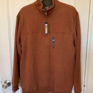 ARROW- Men’s Orange 1/4 Zip Pollover sweater- Size M , Brand New